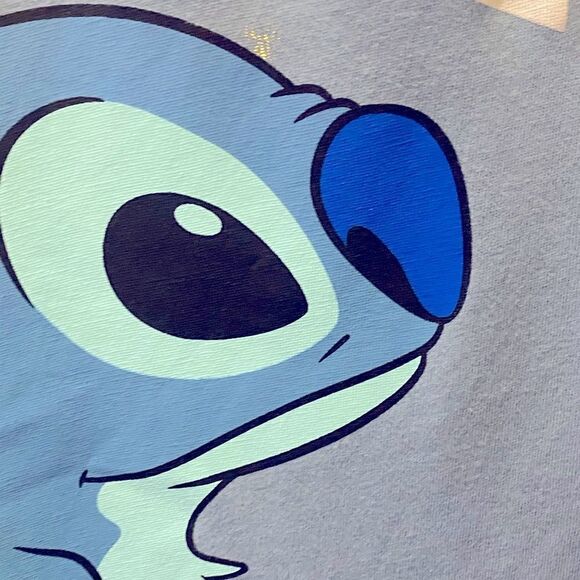 Disney Stitch Blue M 7-9 Juniors , super sweet, Stitch Washed Tees, - Picture 4 of 9